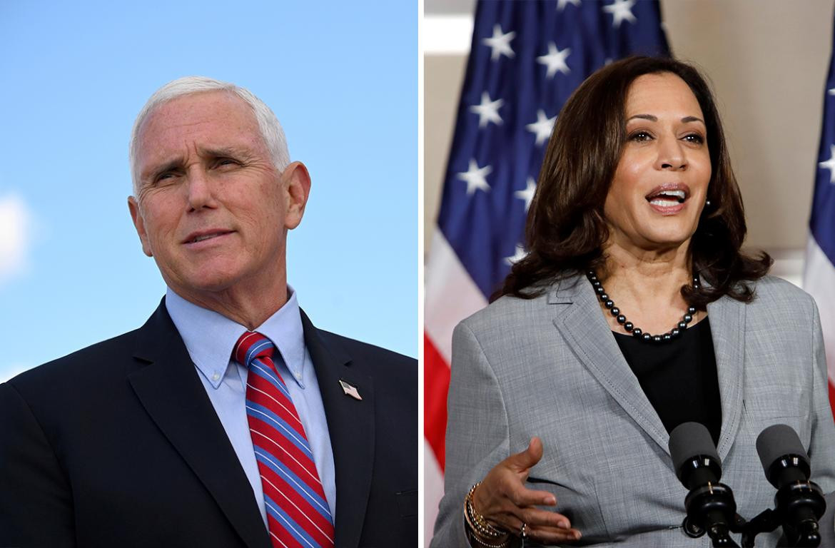 Mike Pence y Kamala Harris, debate presidencial, Estados Unidos, elecciones, Reuters