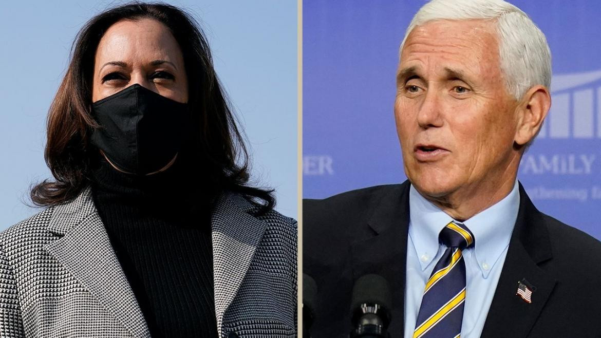 Kamala Harris y Mike Pence, candidatos republicanos, Elecciones en Estados Unidos