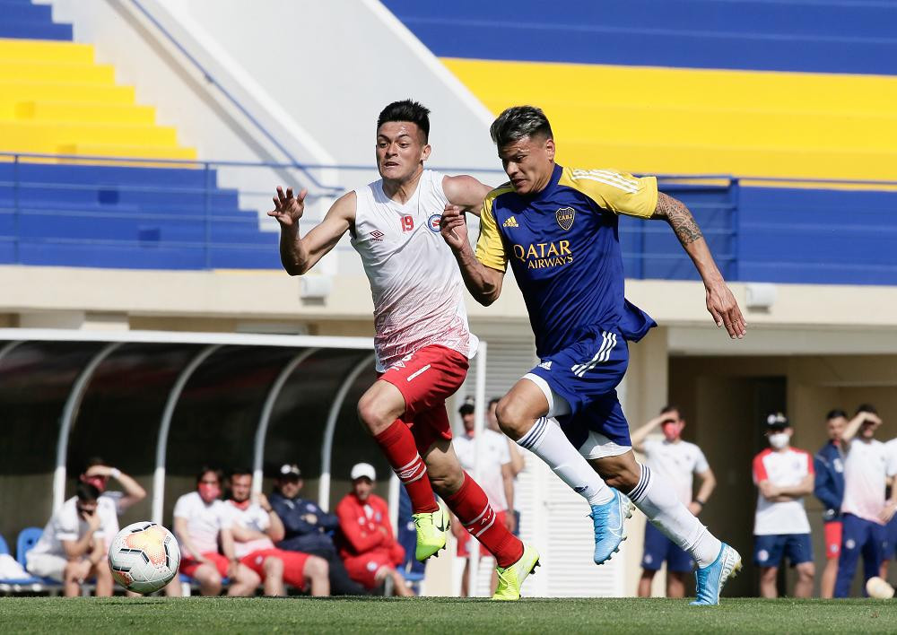 Boca vs. Argentinos Juniors, partido amistoso, Ezeiza, fútbol, NA