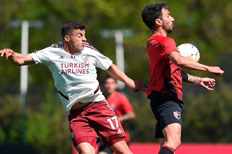 Newells venció a River con dos goles de Scocco en amistoso en Ezeiza, Prensa River