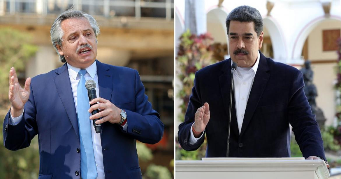 Alberto Fernández y Nicolás Maduro, Argentina y Venezuela, NA