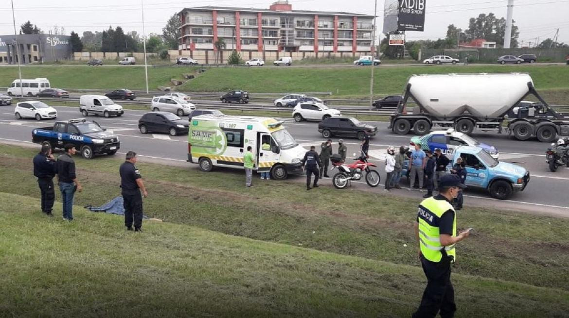 Un delicuente murió en un intento de robo sobre la Panamericana