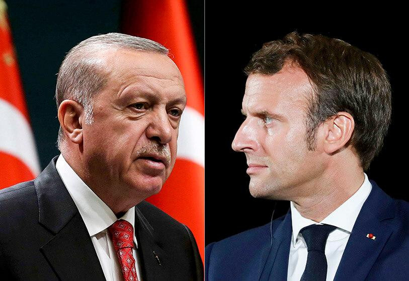 Recep Tayyip Erdogan y Emmanuel Macron, Turquía y Francia