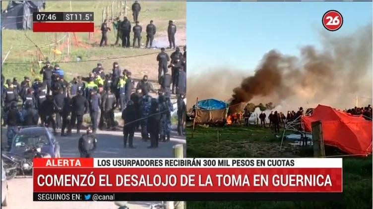 Toma de tierras en Guernica