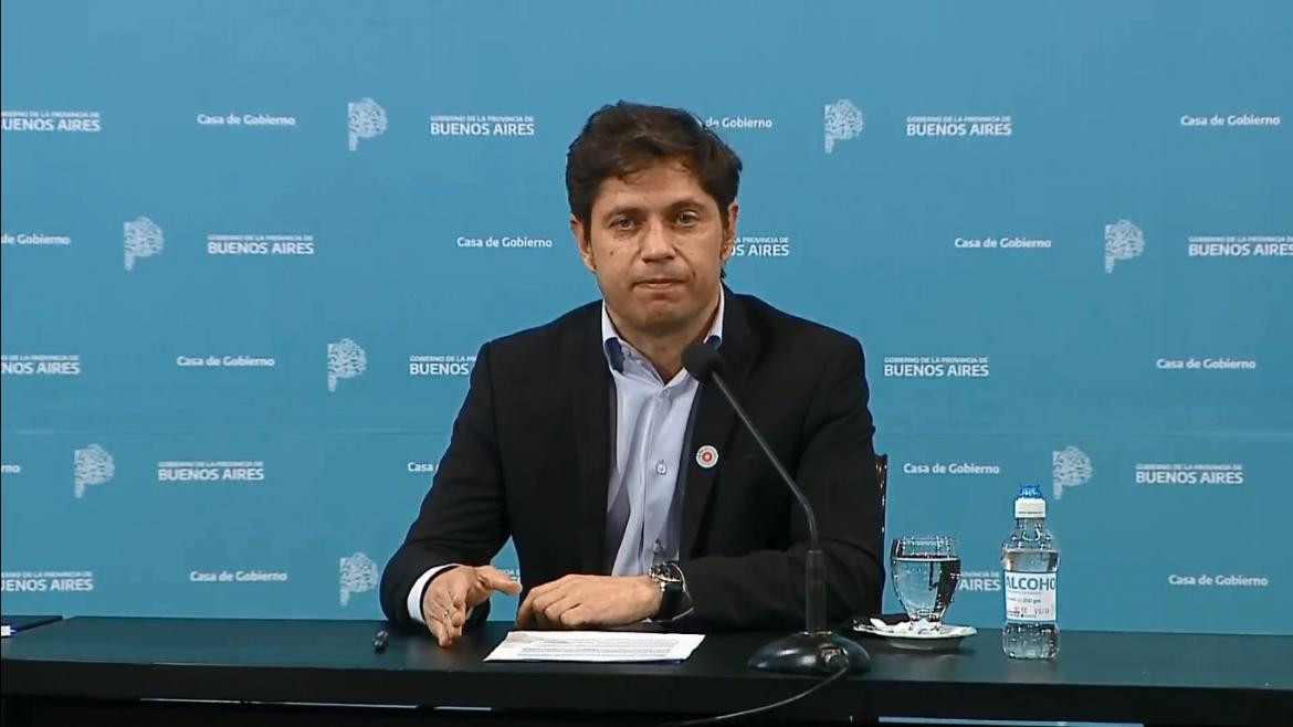 Axel Kicillof, conferencia, Coronavirus en AMBA, Argentina, YOUTUBE