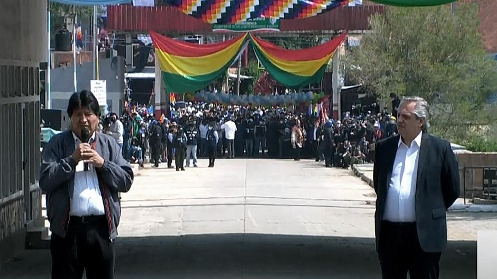 Evo Morales y Alberto Fernández