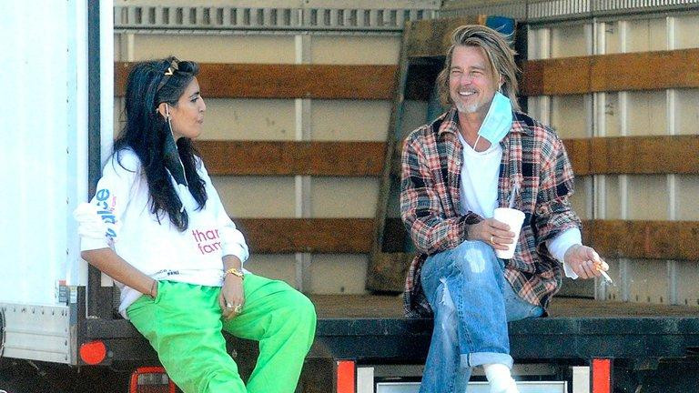 Brad Pitt repartió comida a los más necesitas