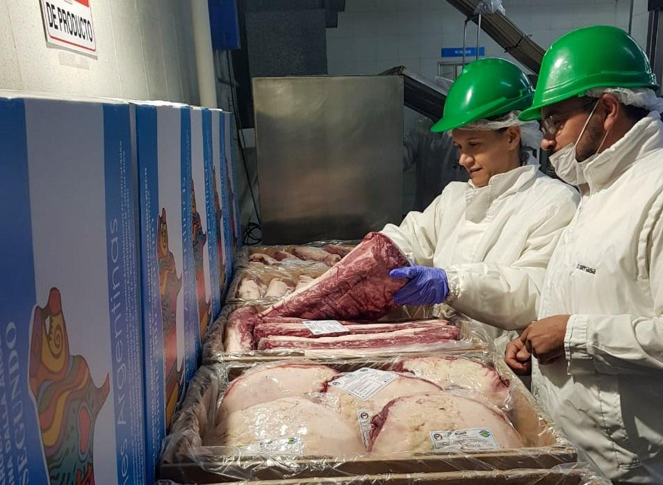 Carne con coronavirus de Argentina a China, NA