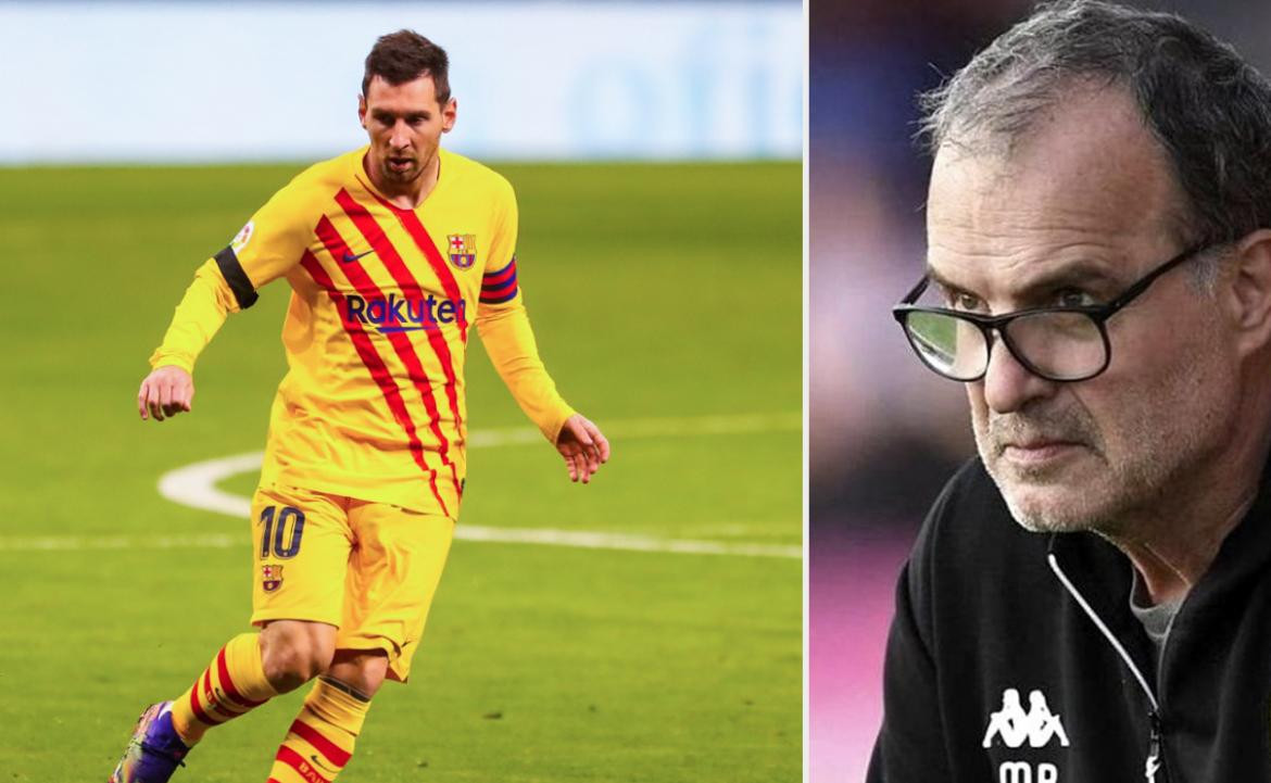 Lionel Messi y Marcelo Bielsa, fútbol, Fotos NA