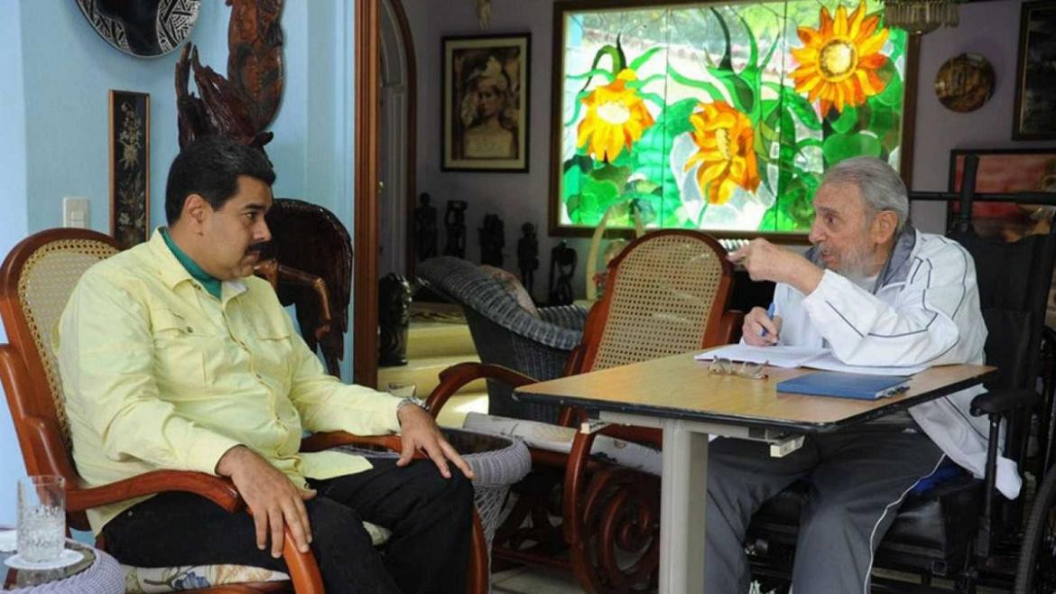 Nicolás Maduro y Fidel Castro