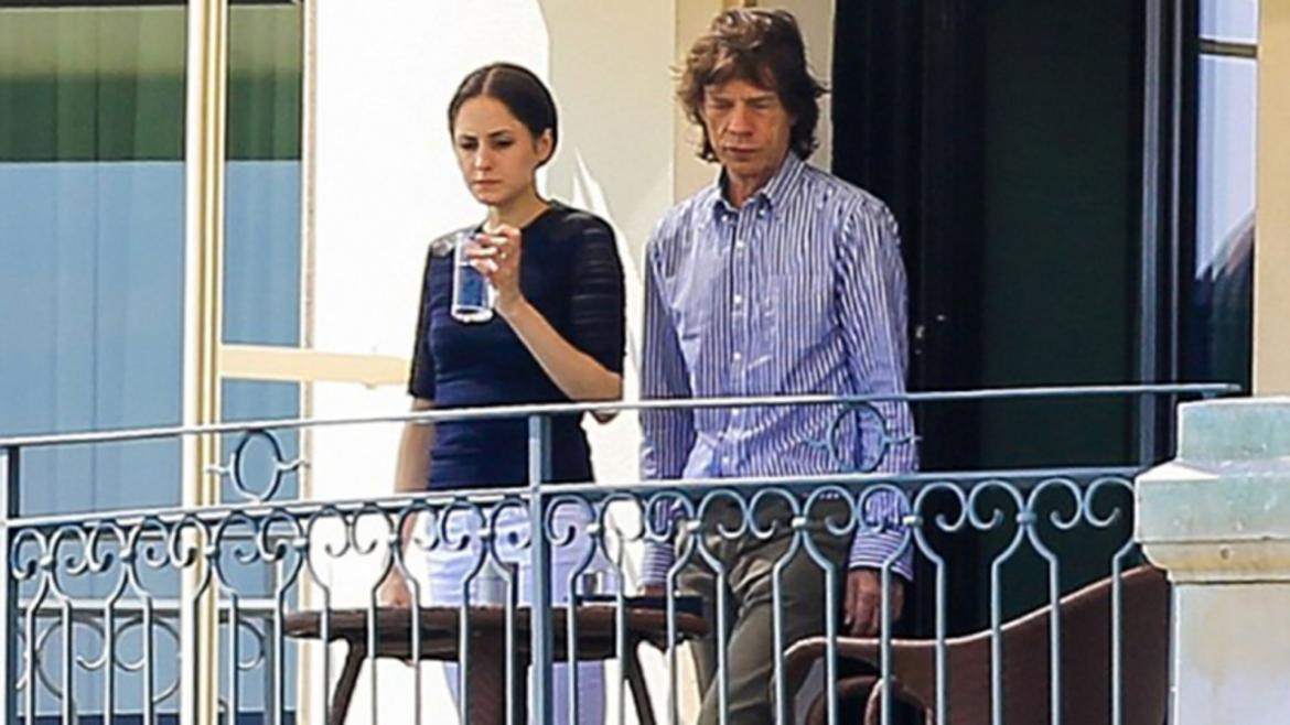 Mick Jagger y su novia Melanie Hamrick