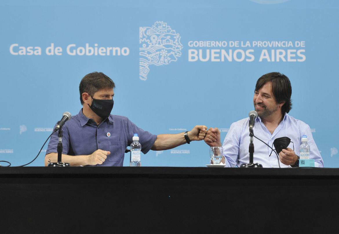 Conferencia de prensa de Axel Kicillof y Nicolás Kreplak, AGENCIA NA