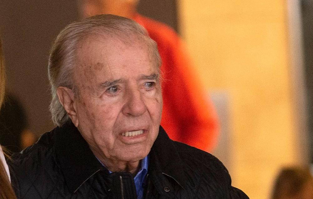 Carlos Menem, expresidente de Argentina, Senador, Foto: NA