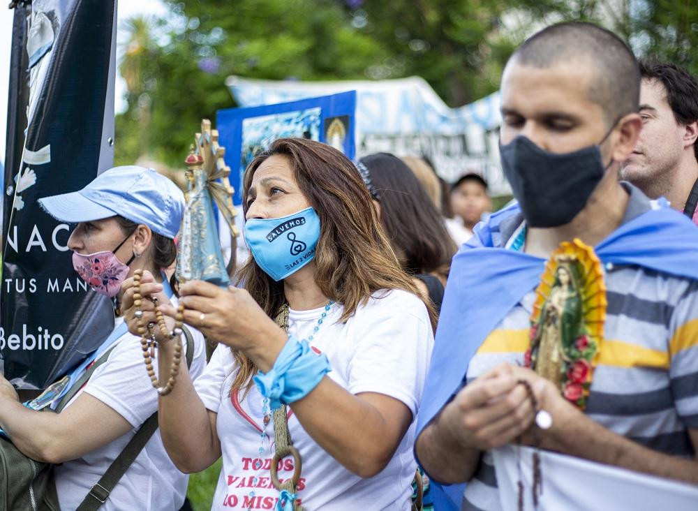 Aborto, marcha de los Celestes, NA