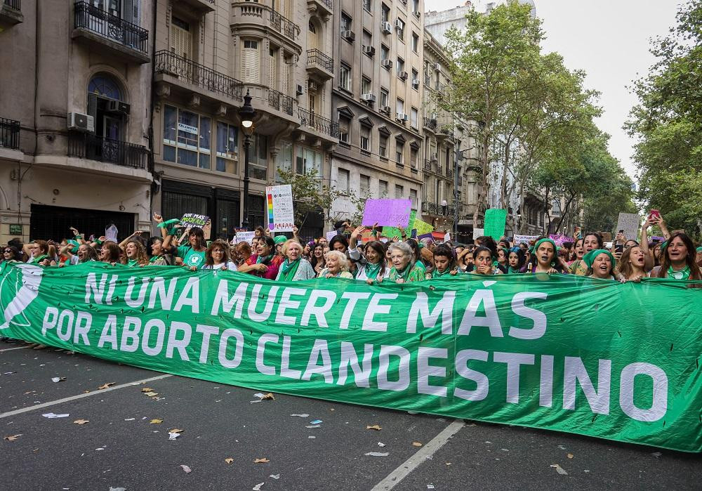 Marcha a favor del aborto en Argentina, mujeres, derechos, Foto NA