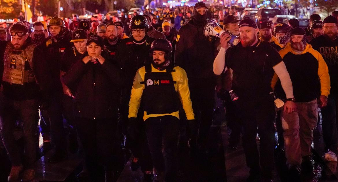 Marcha y protesta en Estados Unidos, Proud Boys, supremacistas blancos, REUTERS