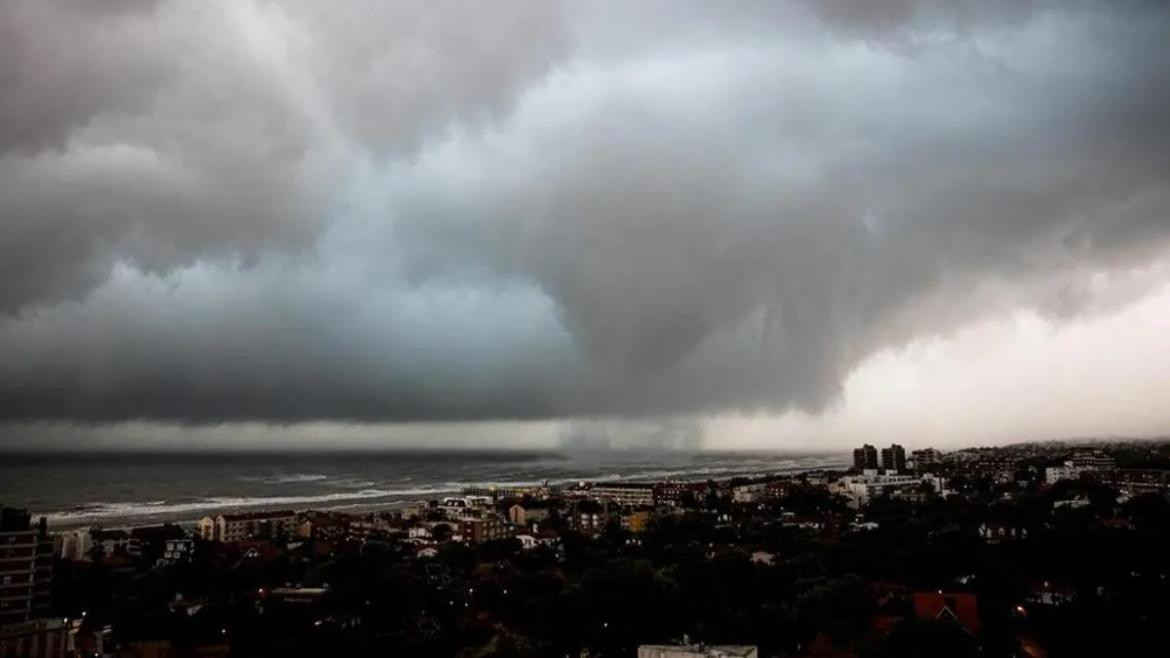 Tromba marina en Pinamar