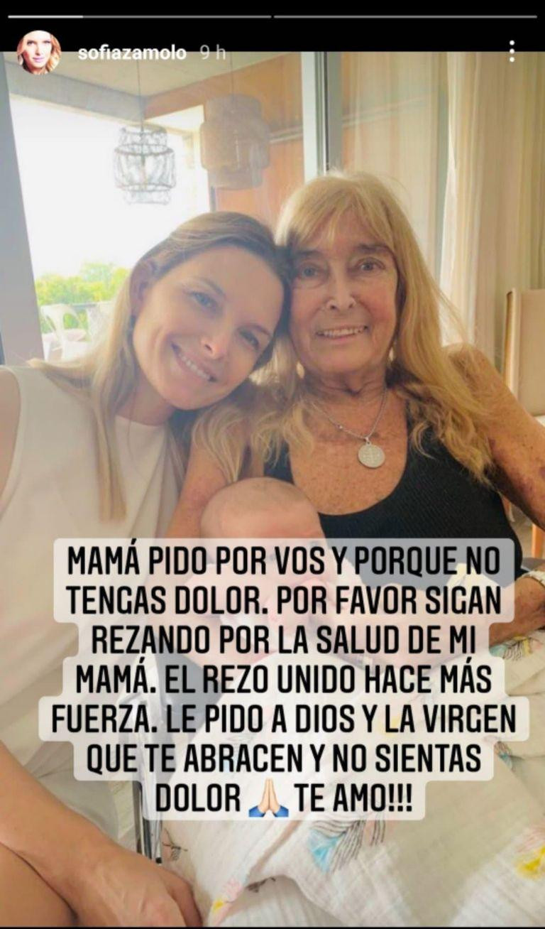 Sofía Zamolo y el desgarrador pedido para su madre: 