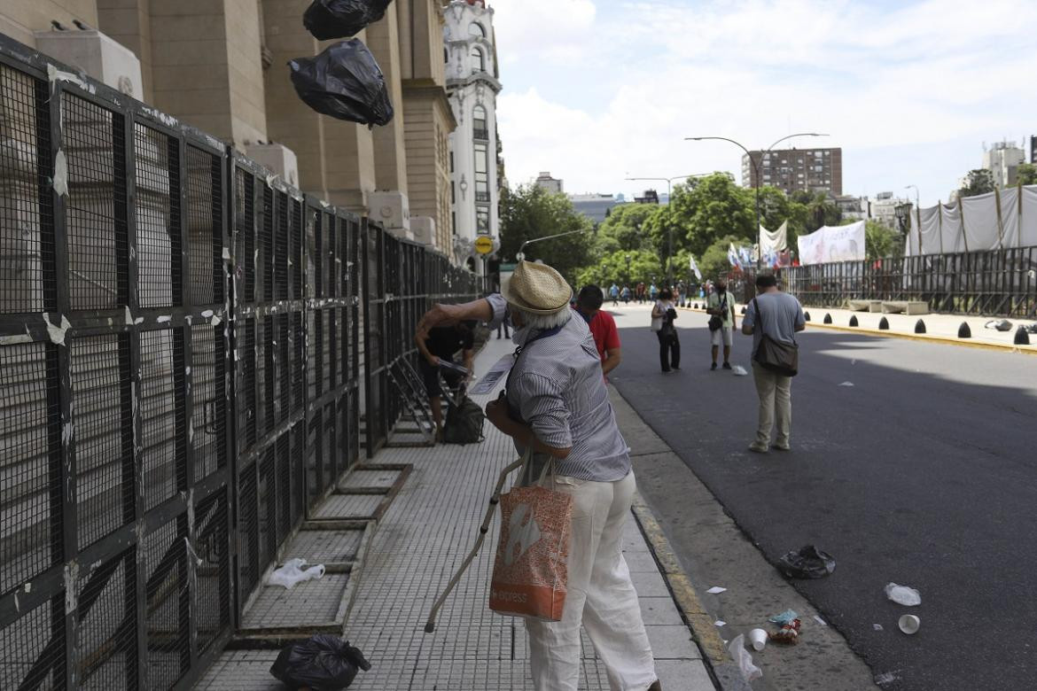 Bolsas en tribunales en marcha liberación de Milagro Sala, NA