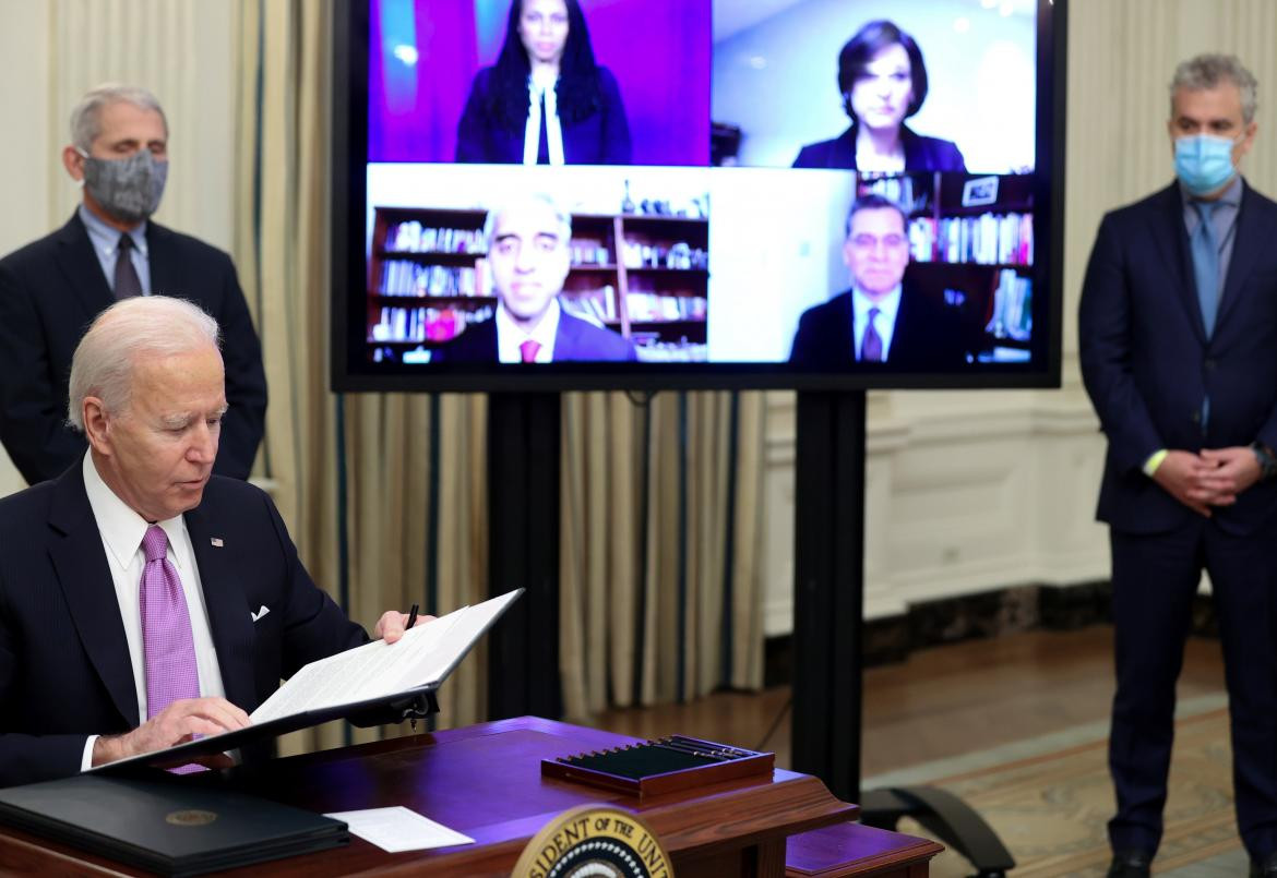 Joe Biden en la Casa Blanca, REUTERS