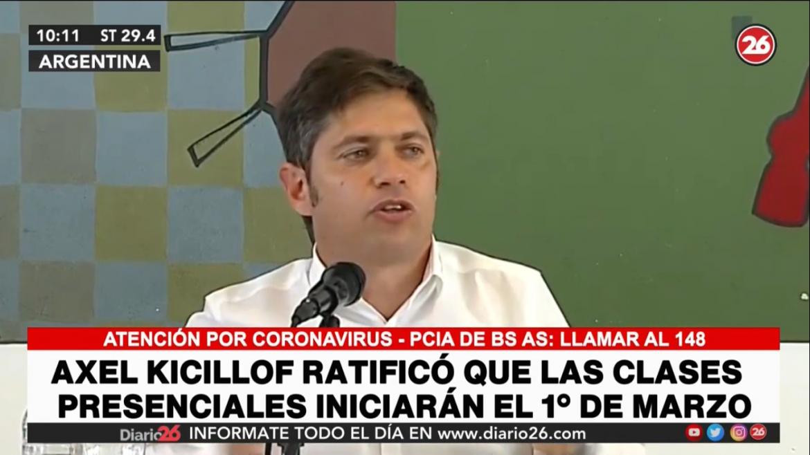 Axel Kicillof, gobernador Provincia de Buenos Aires