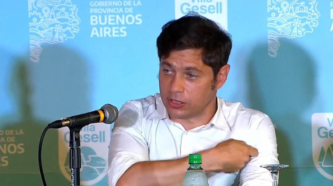 Axel Kicillof en conferencia