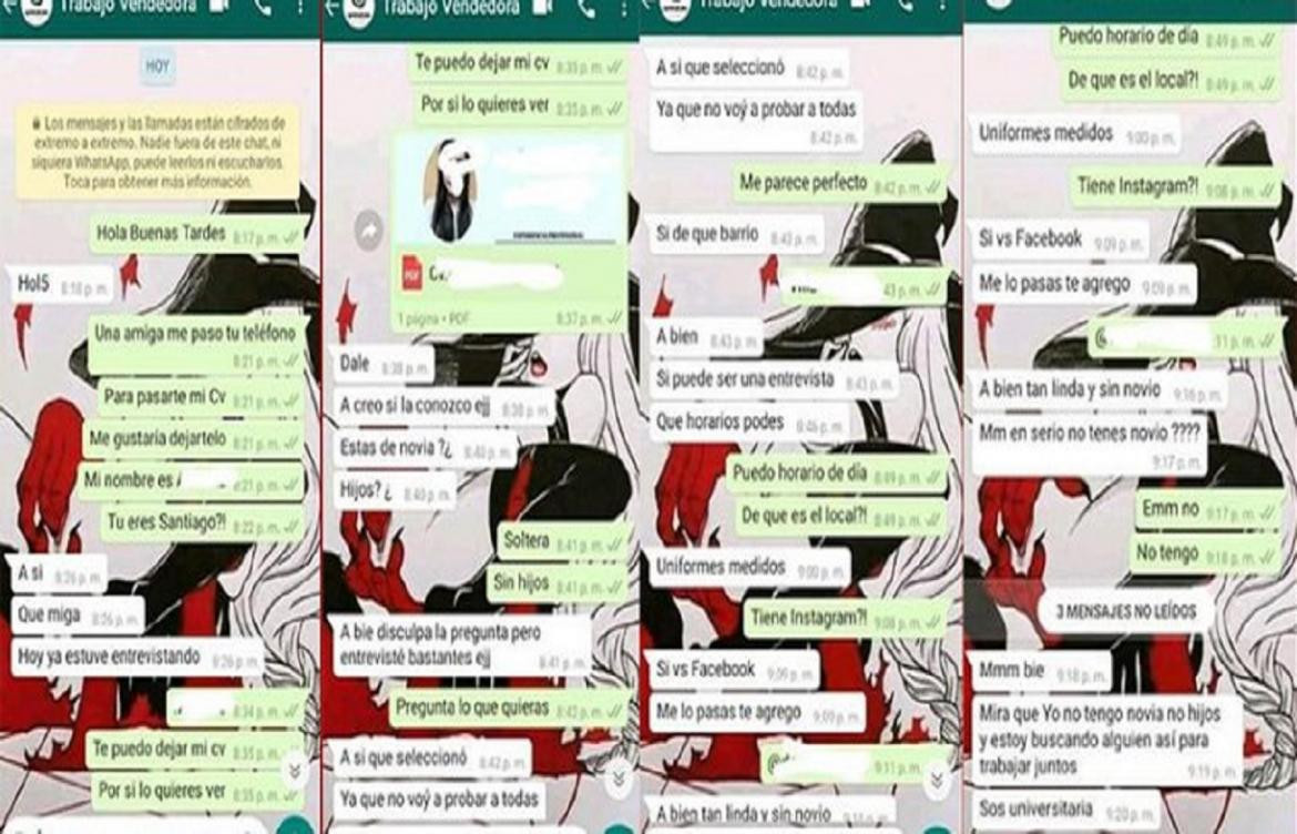 Venezolana de 18 años denunció violación de jefe, Balvanera, chats entre la víctima y el acusado