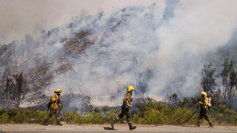 Incendio en El Bolson, AGENCIA NA