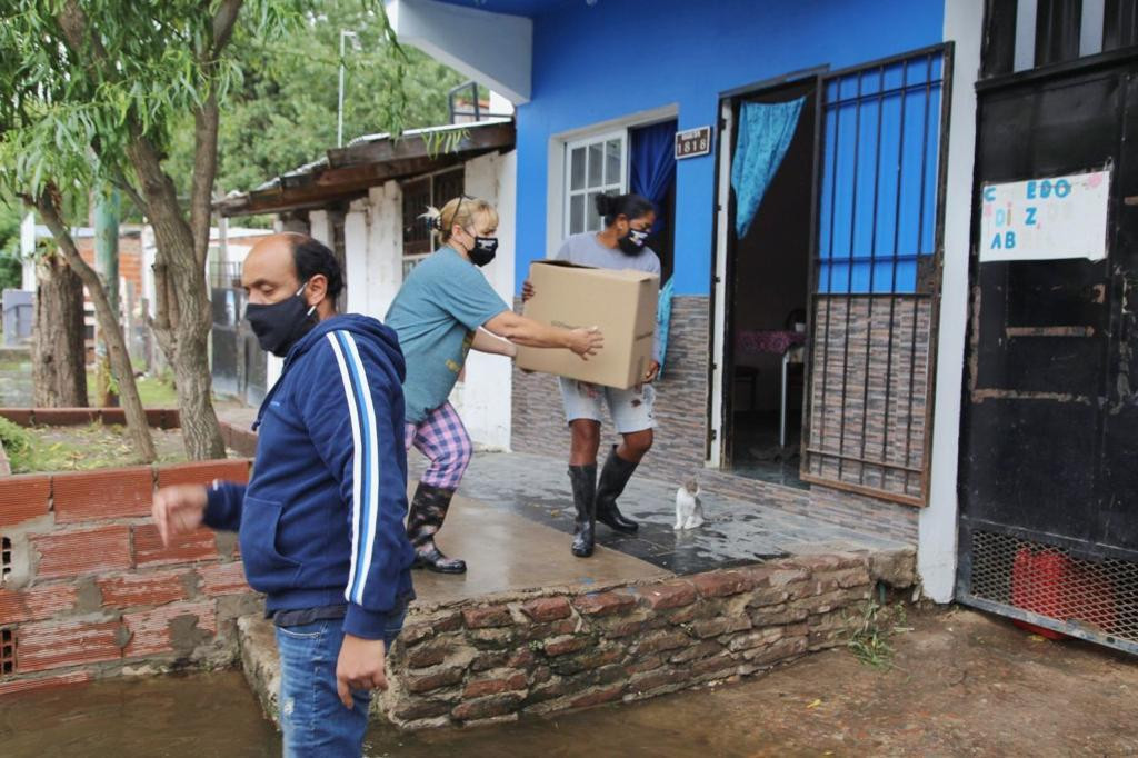 Operativo de contingencia de la Municipalidad de Quilmes en la Ribera por crecida del Río de La Plata