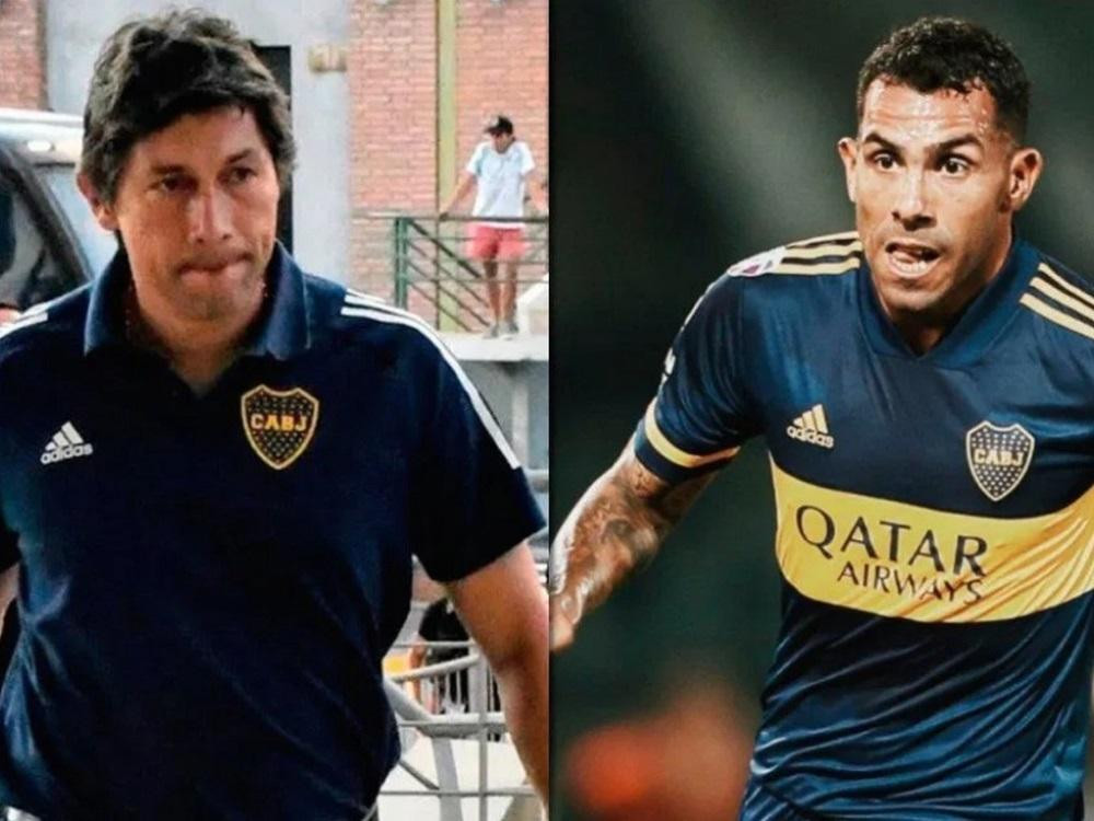 Jorge Bermudez y Carlos Tevez, Boca Juniors.