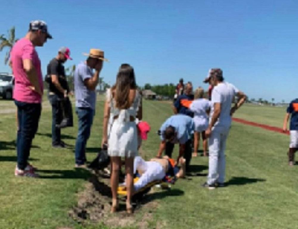 Fernando Burlando se accidentó jugando al polo