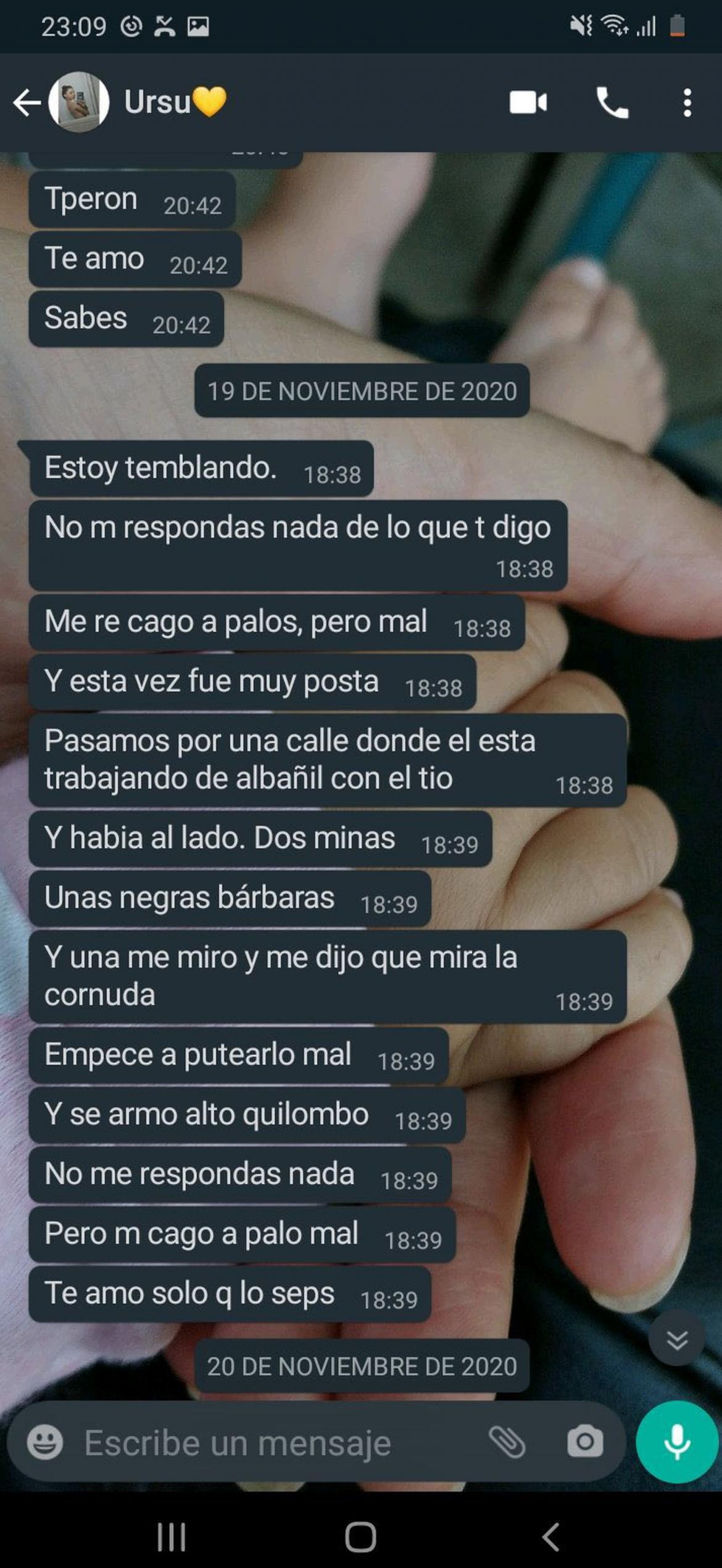 Chats de Úrsula Bahillo y amiga, femicidio en Rojas