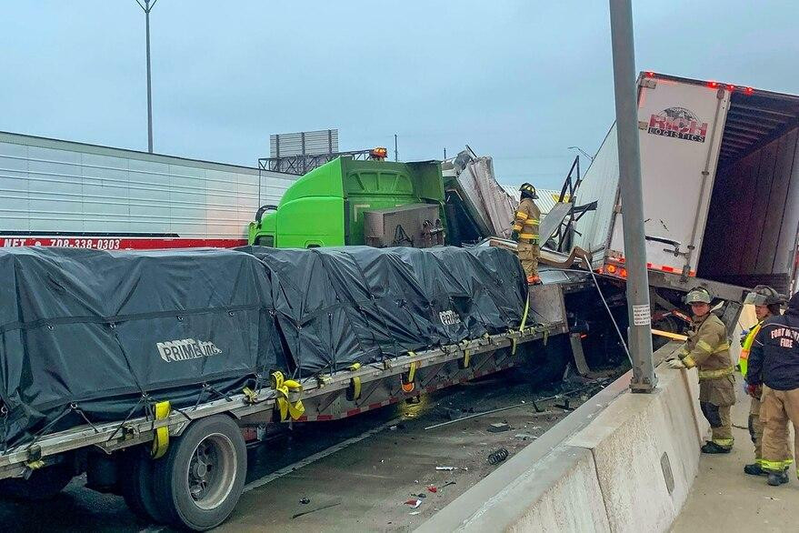 Choque en Texas, accidente