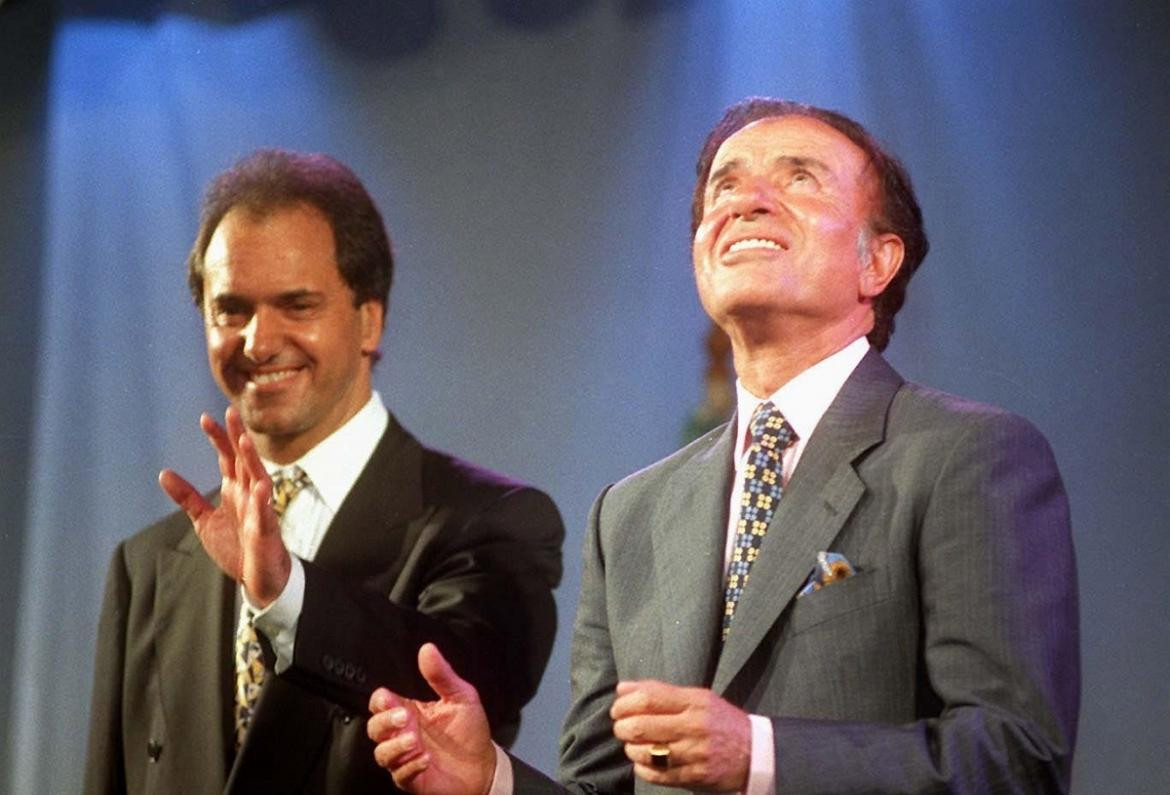 Daniel Scioli y Carlos Menem