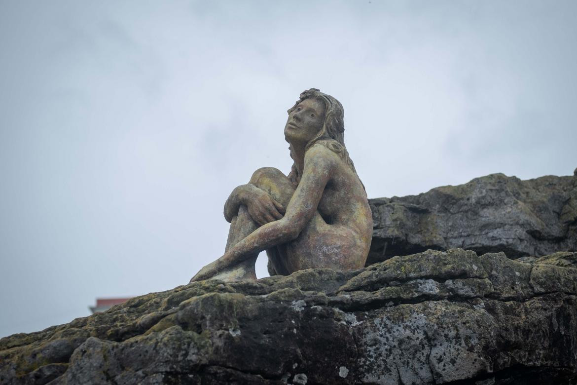 Estatua en Mar del Plata, misterio por aparición