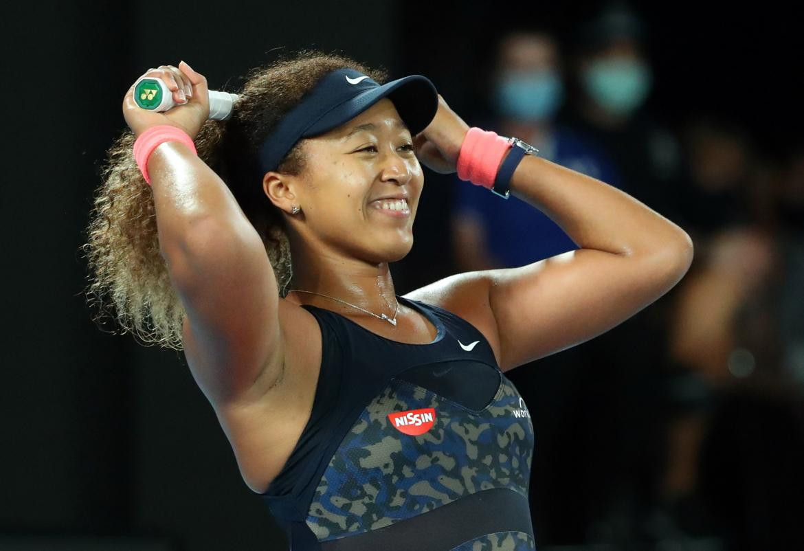 Festejo de Naomi Osaka en el Abierto de Australia, REUTERS