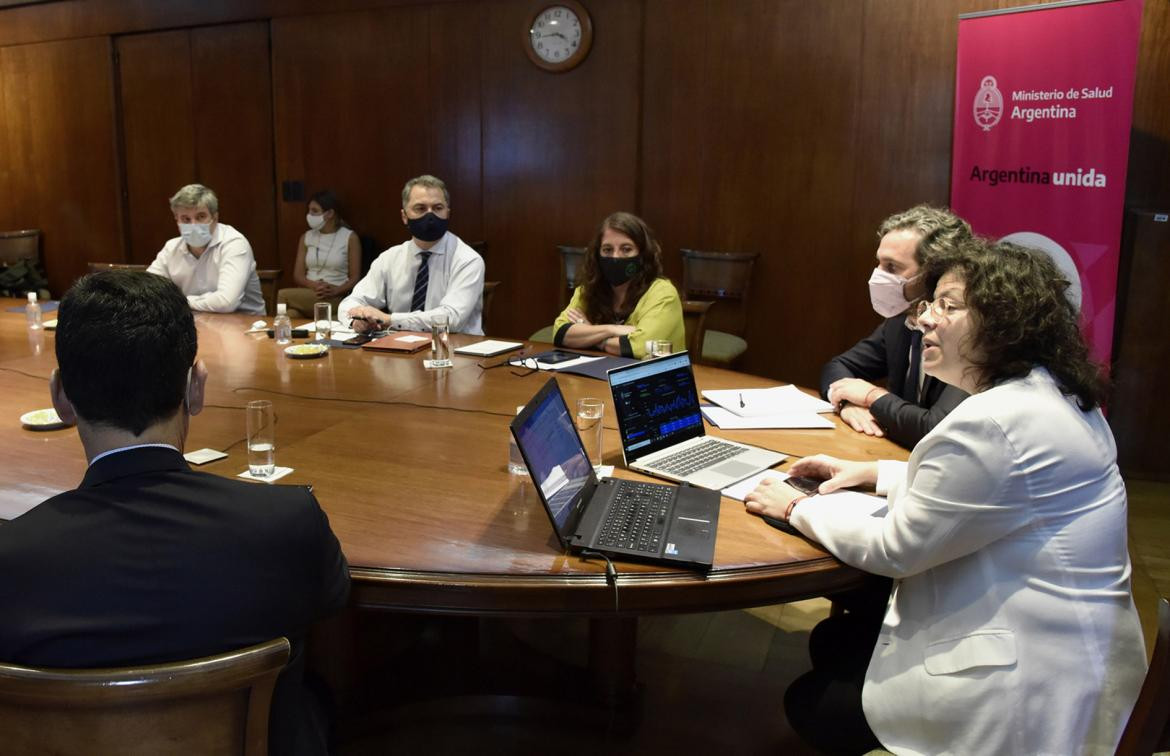 Santiago Cafiero y Carla Vizzotti, encabezaron esta tarde la reunión virtual del Consejo Federal de Salud, NA