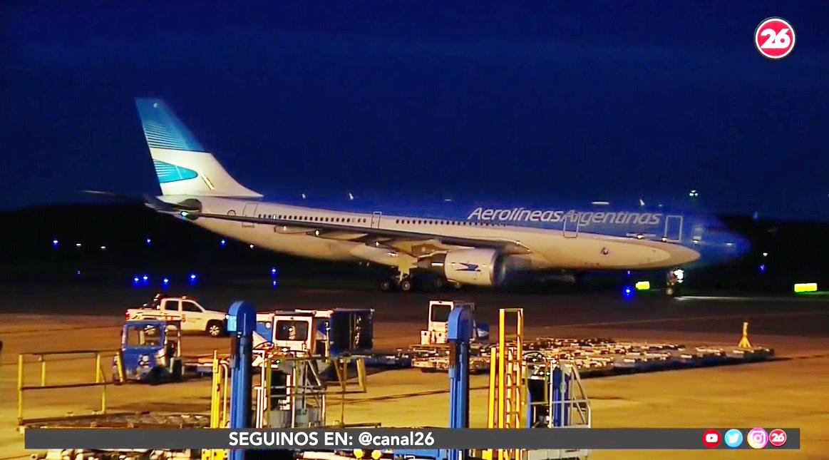 Vacuna rusa Sputnik V contra coronavirus, llegada de aviones a Ezeiza, Canal 26	