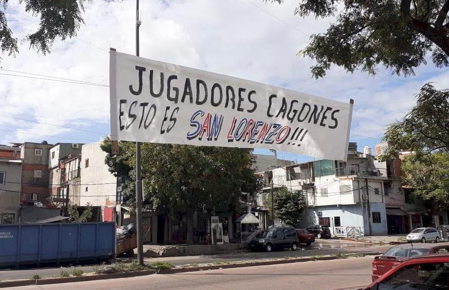 San Lorenzo, amenazas contra jugadores y dirigentes, pasacalles, Foto Twitter