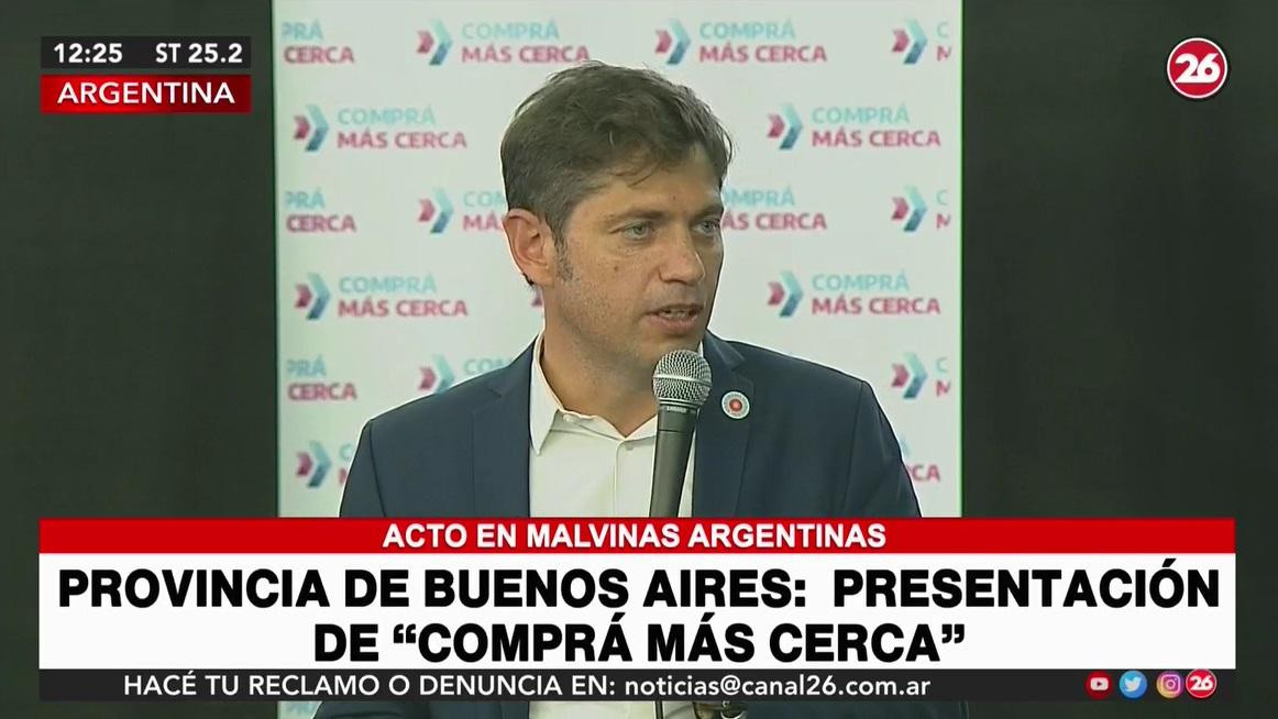 Axel Kicillof, gobernador de Provincia, captura YouTube