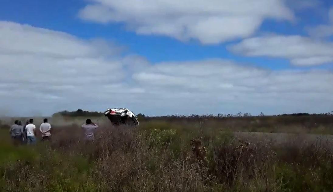  David Nalbandian, vuelco en Rally Pagos de Tuyú, automovilismo