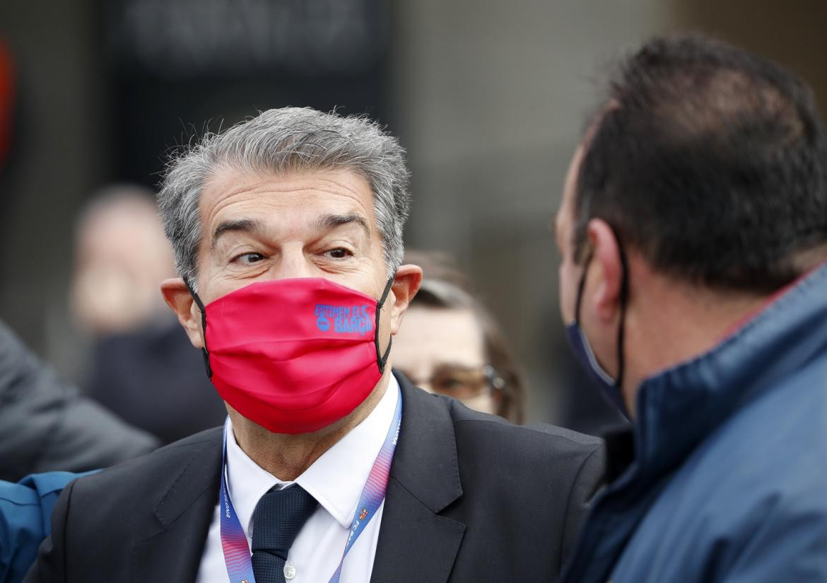 Joan Laporta, presidente del Barcelona, fútbol español, Reuters