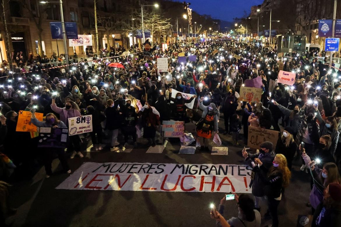 Dia Internacional de la Mujer en Barcelona, Reuters.