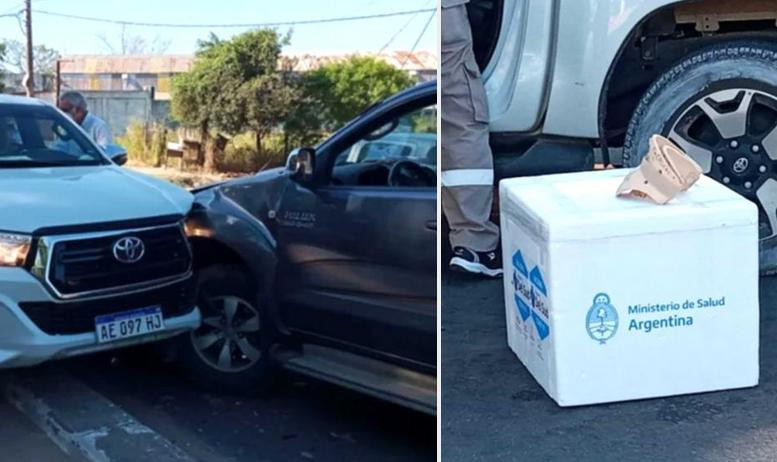 Accidente de ministro de Salud de Corrientes, vacunas contra coronavirus, Fotos: La Voz