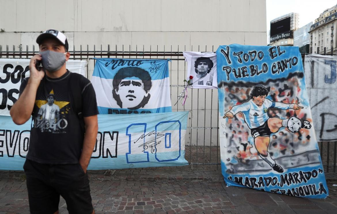 Marcha por Diego Maradona, Reuters.