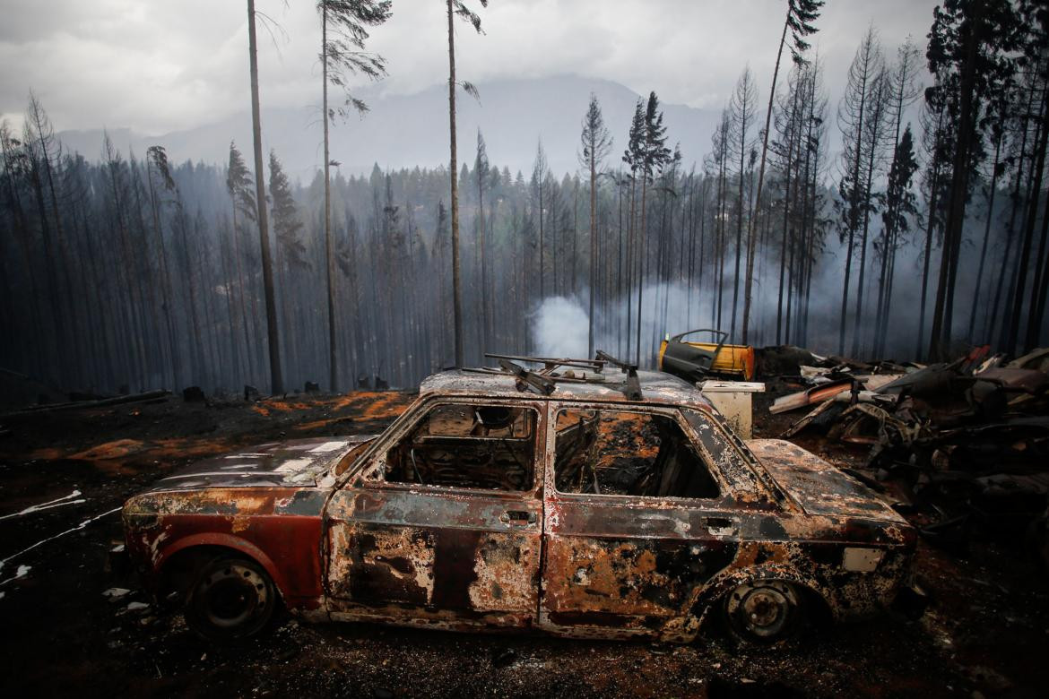 Incendios en la Patagonia, Chubut, NA