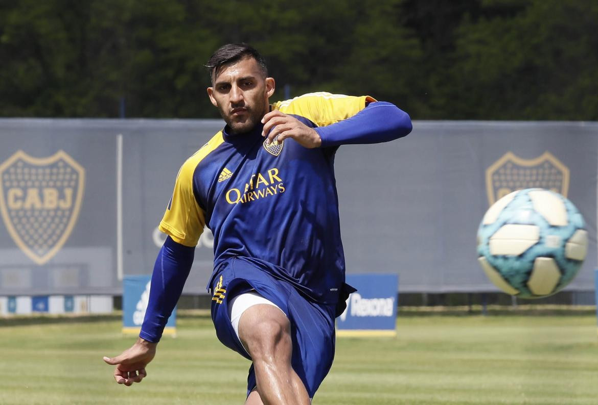 Wanchope Ábila, Boca Juniors, entrenamiento, fútbol argentino, Foto NA