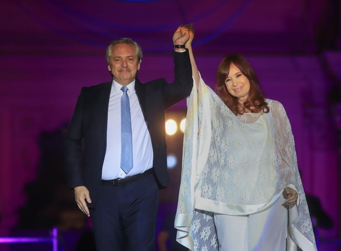 Alberto Fernández y Cristina Kirchner, NA.