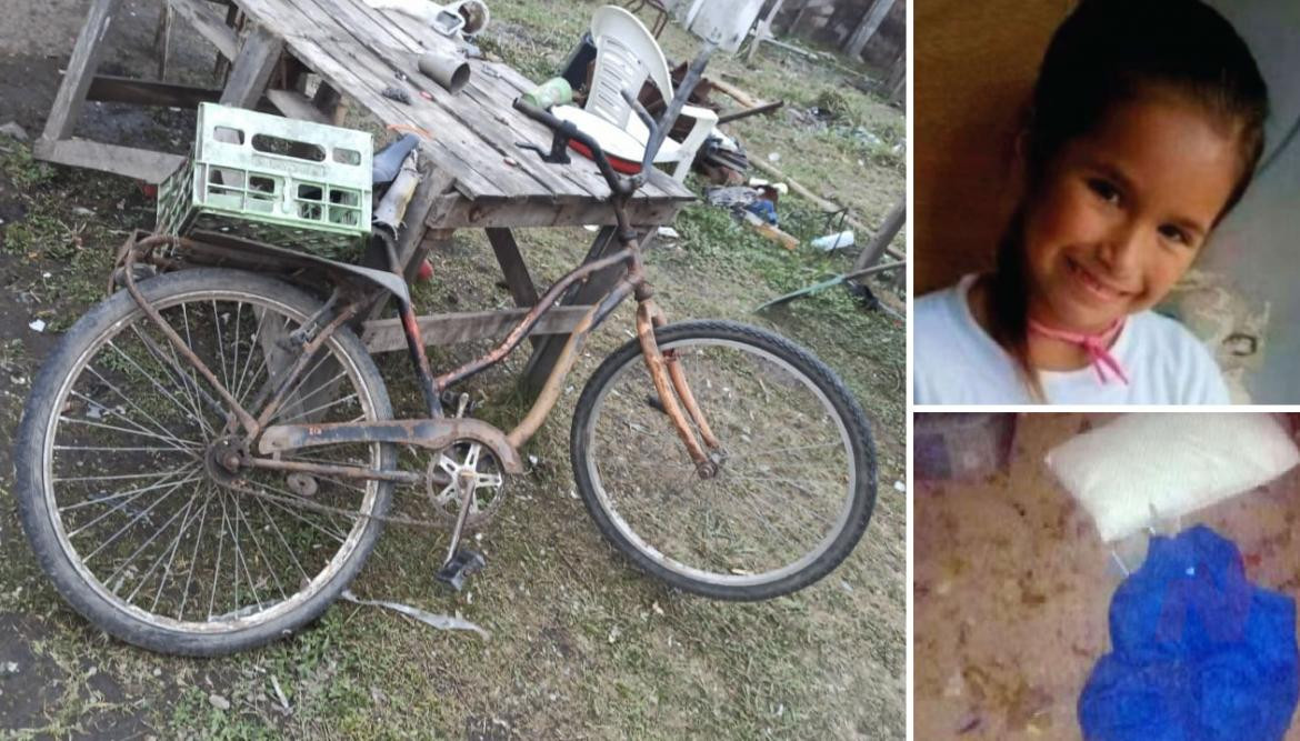 Maia Yael Beloso, bicicleta abandonada y buzo encontrado, secuestro