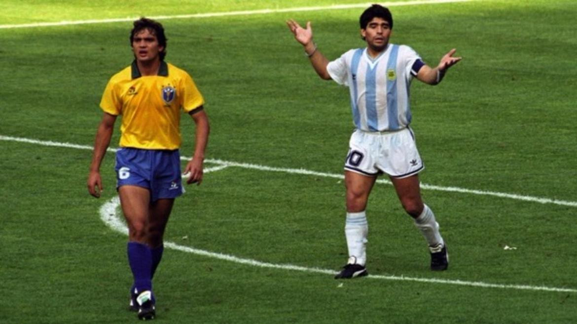 Branco y Maradona en el Mundial 90